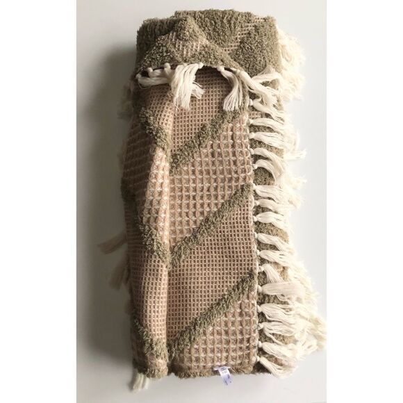 Urban Outfitters Stevie Sherpa Waffle Throw - Picture 7 of 8